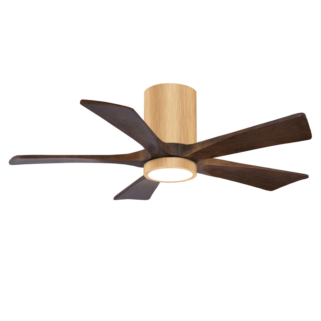 Ir5Hlk Five-Blade Flush Mount Paddle Fan In Light Maple Finish by Matthews Fan Company