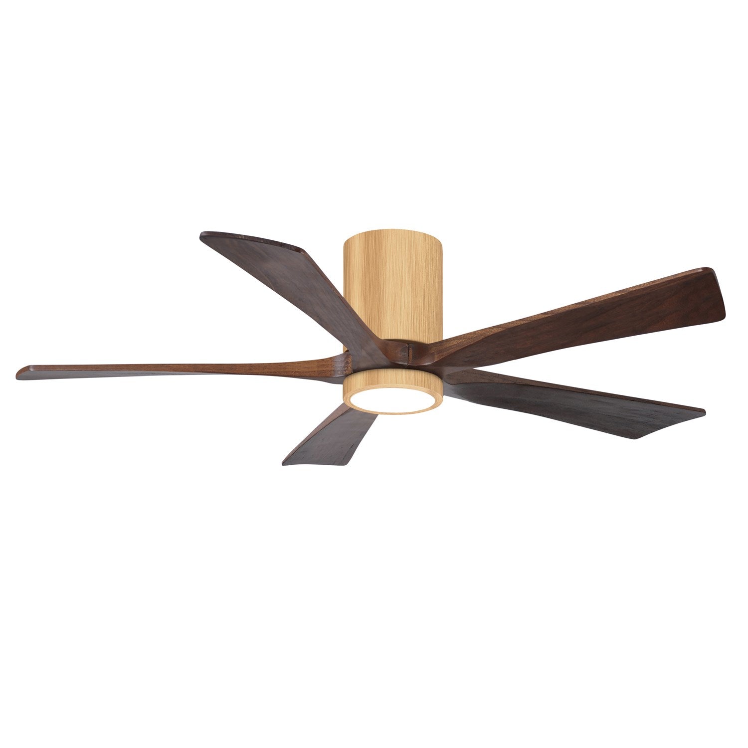 Ir5Hlk Five-Blade Flush Mount Paddle Fan In Light Maple Finish by Matthews Fan Company