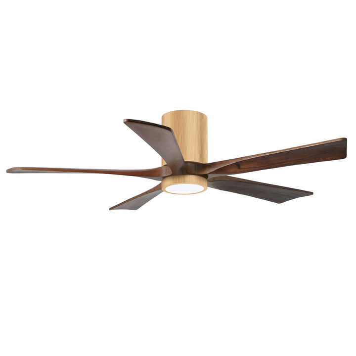 Ir5Hlk Five-Blade Flush Mount Paddle Fan In Light Maple Finish