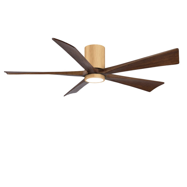 Ir5Hlk Five-Blade Flush Mount Paddle Fan In Light Maple Finish by Matthews Fan Company
