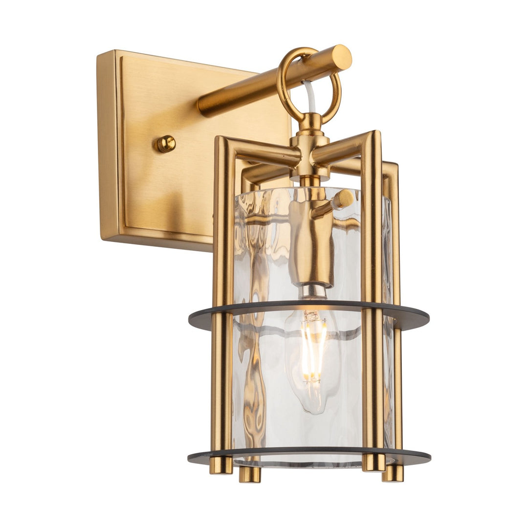 Collection 1-Light Sconce Brass & Black
