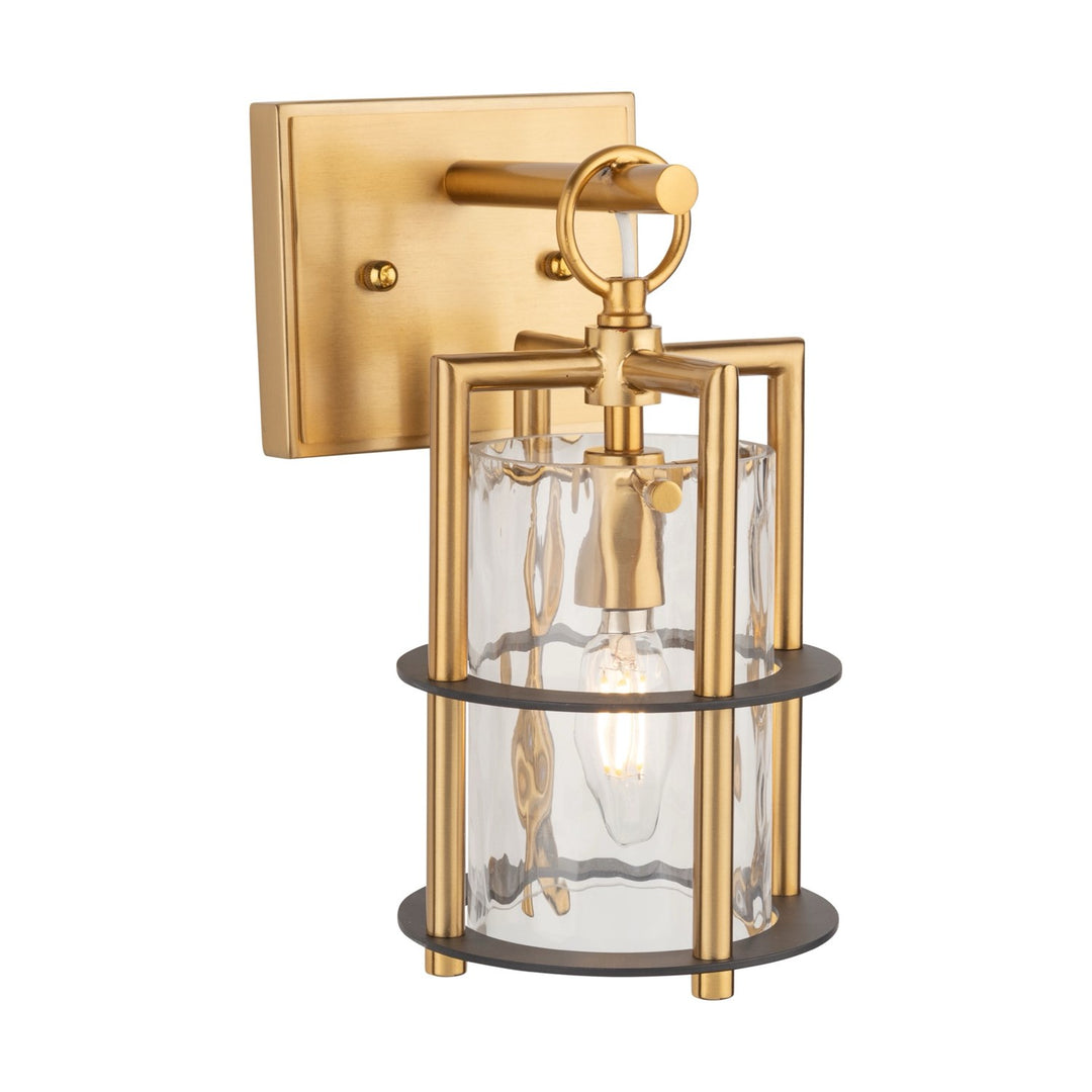 Collection 1-Light Sconce Brass & Black