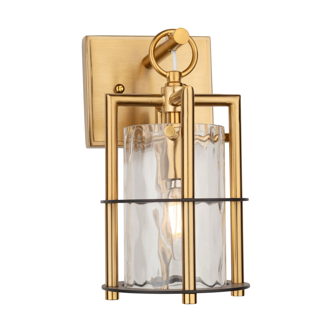 Collection 1-Light Sconce Brass & Black