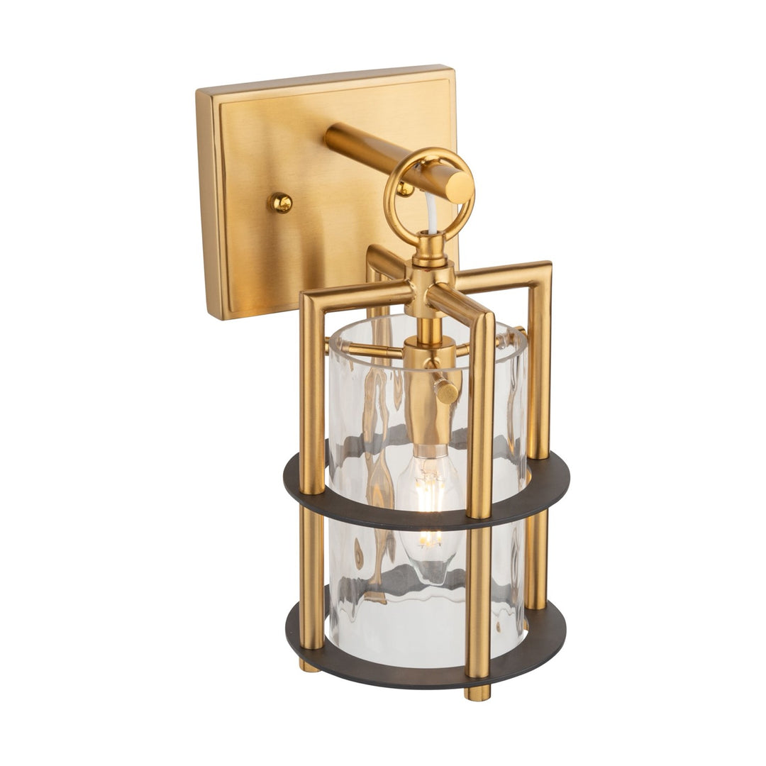 Collection 1-Light Sconce Brass & Black