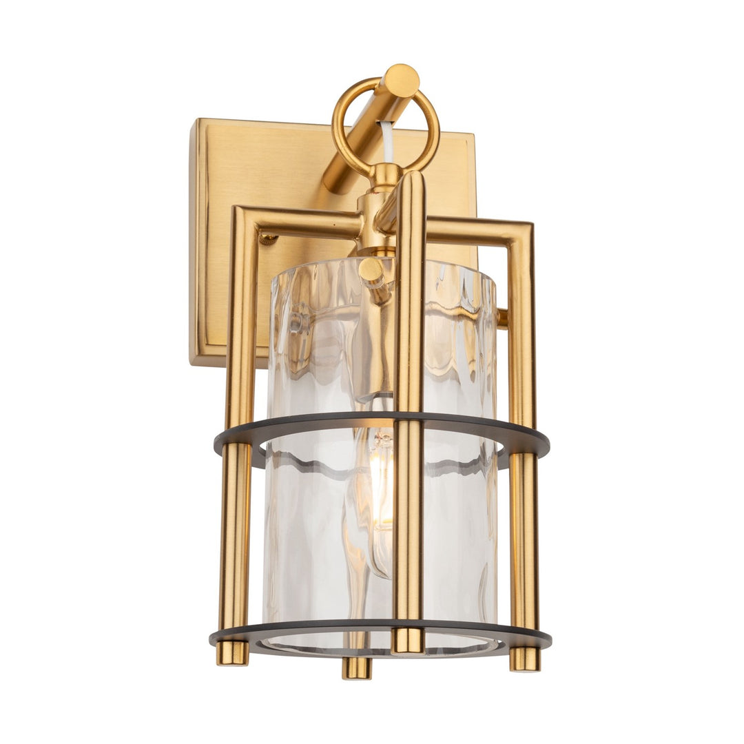 Collection 1-Light Sconce Brass & Black