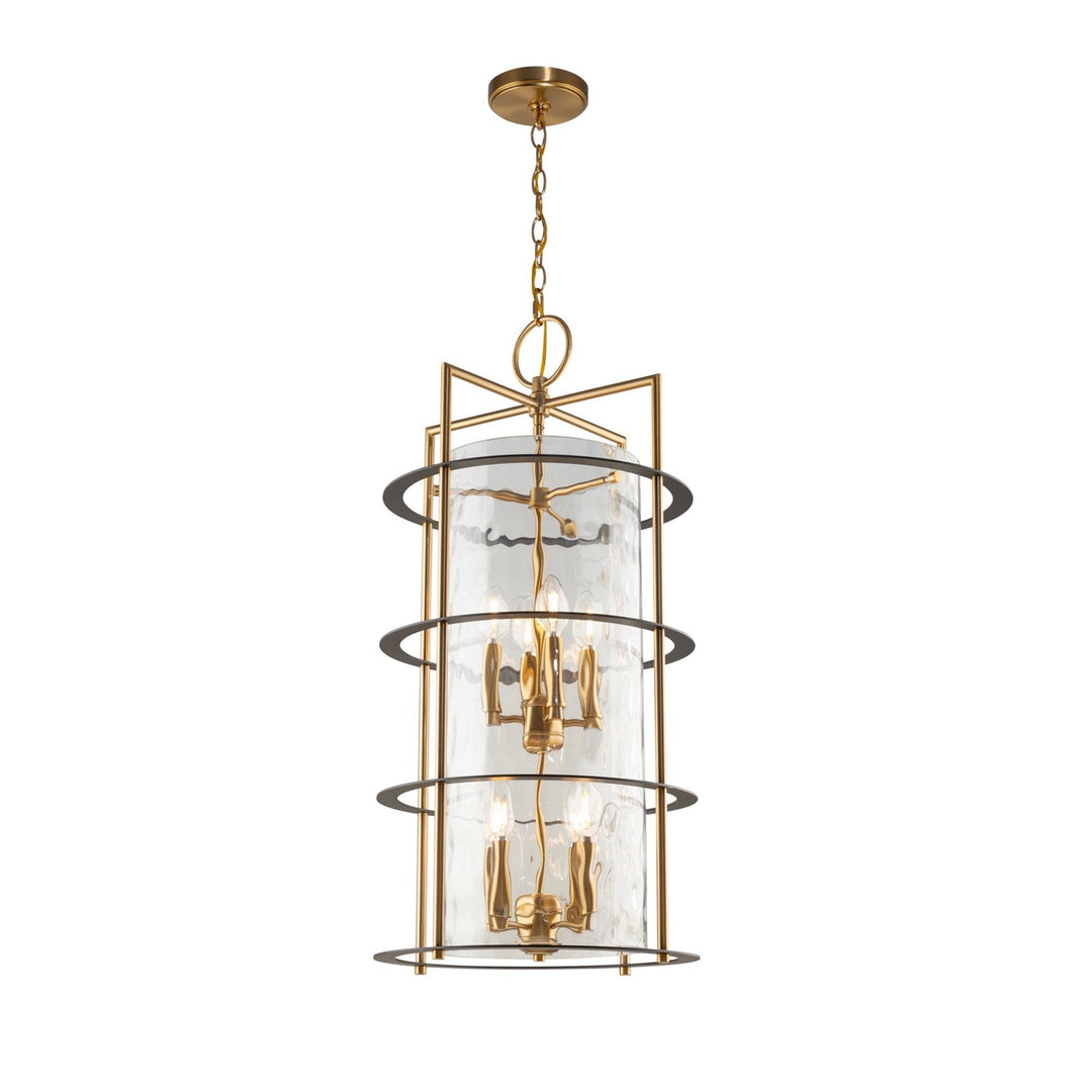 Collection 8-Light Chandelier Brass & Black by Artcraft