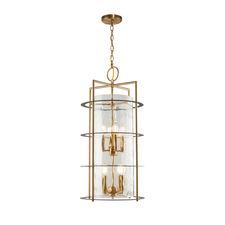 Collection 8-Light Chandelier Brass & Black