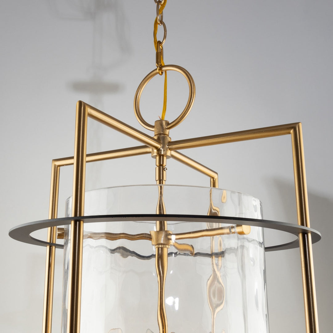 Collection 8-Light Chandelier Brass & Black