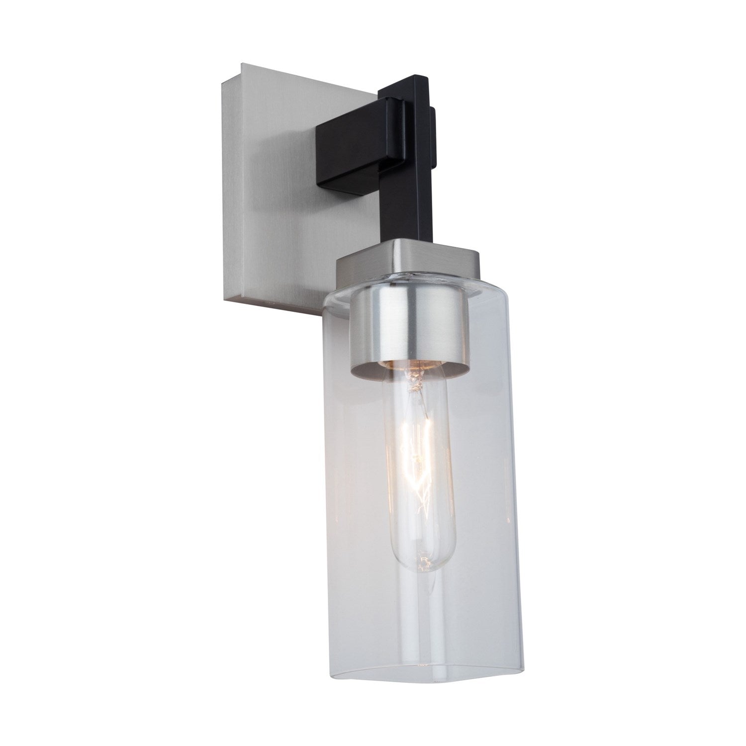 Collection 1-Light Bathroom Sconce Satin Nickel