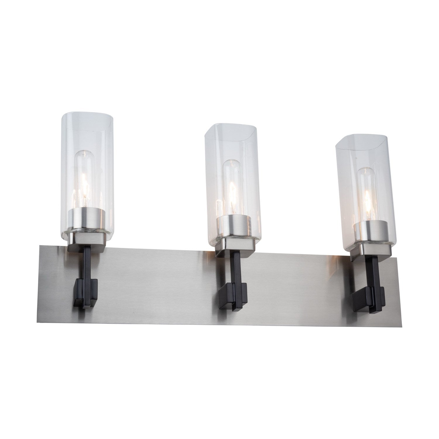 Collection 3-Light Bathroom Vanity Fixture Satin Nickel by Artcraft