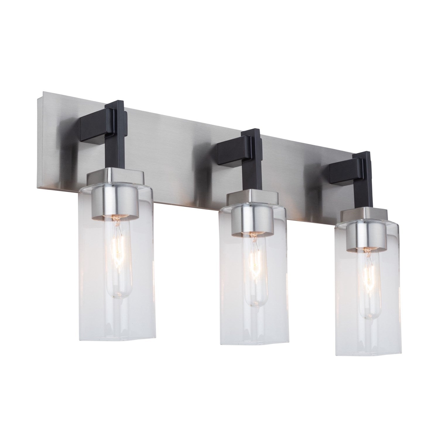 Collection 3-Light Bathroom Vanity Fixture Satin Nickel