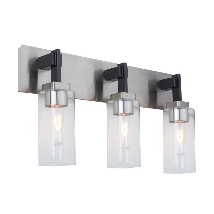 Collection 3-Light Bathroom Vanity Fixture Satin Nickel