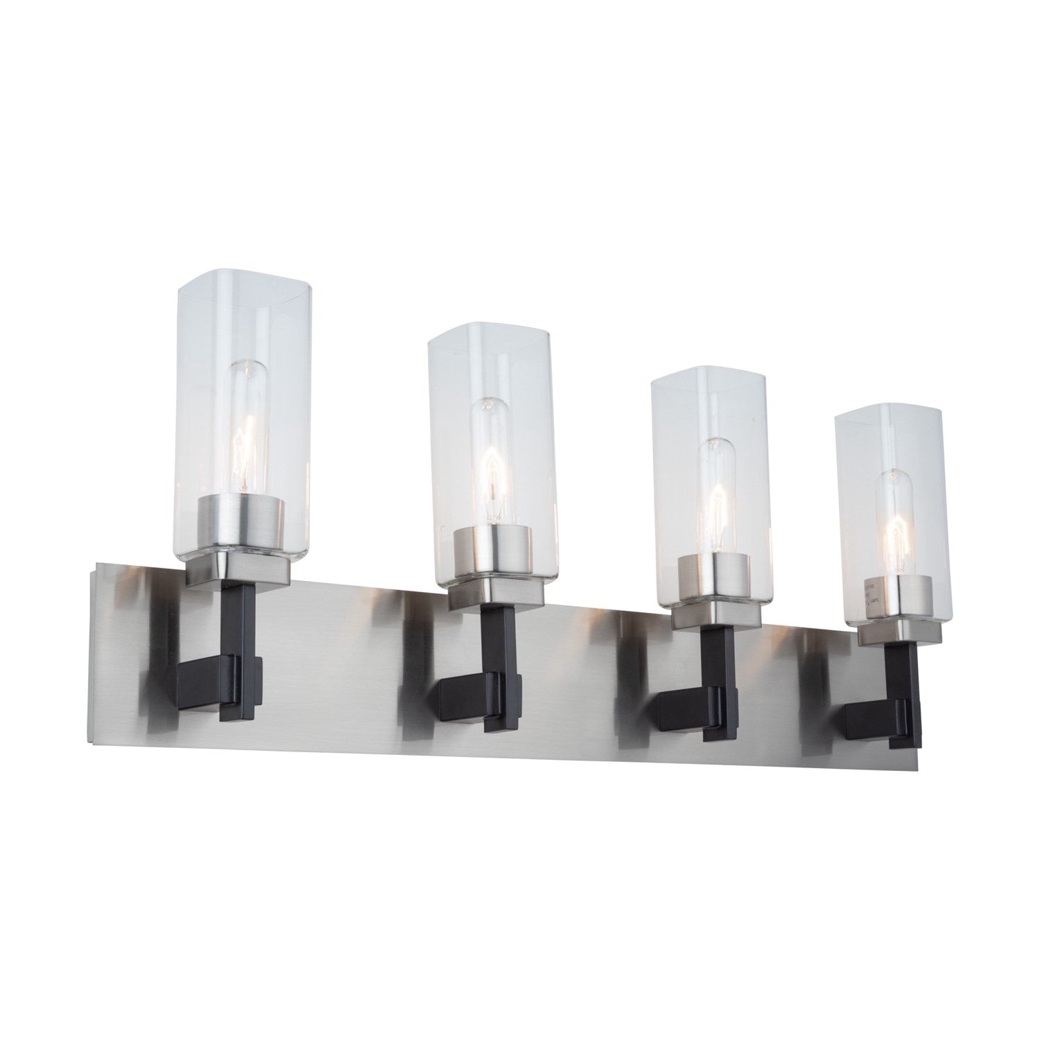 Collection 4-Light Bathroom Vanity Fixture Satin Nickel