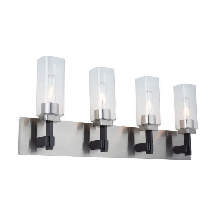 Collection 4-Light Bathroom Vanity Fixture Satin Nickel