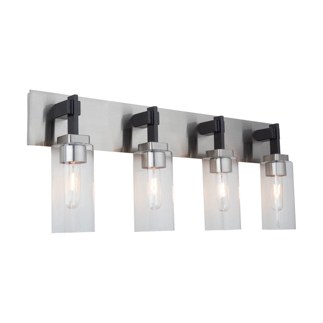 Collection 4-Light Bathroom Vanity Fixture Satin Nickel