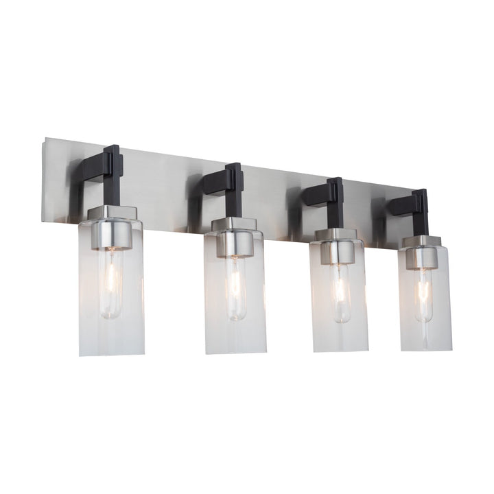 Collection 4-Light Bathroom Vanity Fixture Satin Nickel