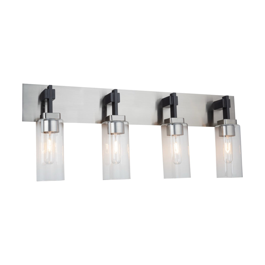 Collection 4-Light Bathroom Vanity Fixture Satin Nickel