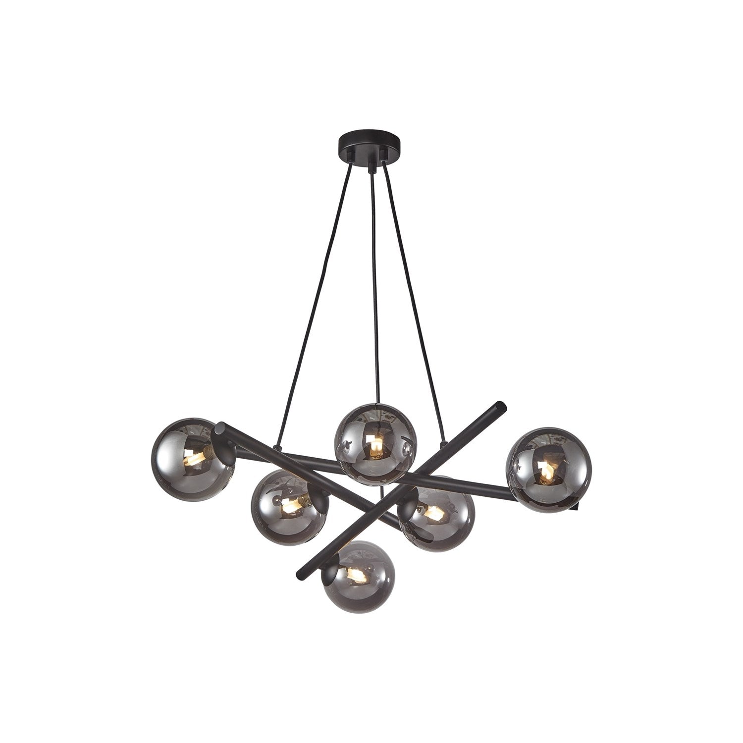 Collection 6-Light Chandelier Black by Artcraft