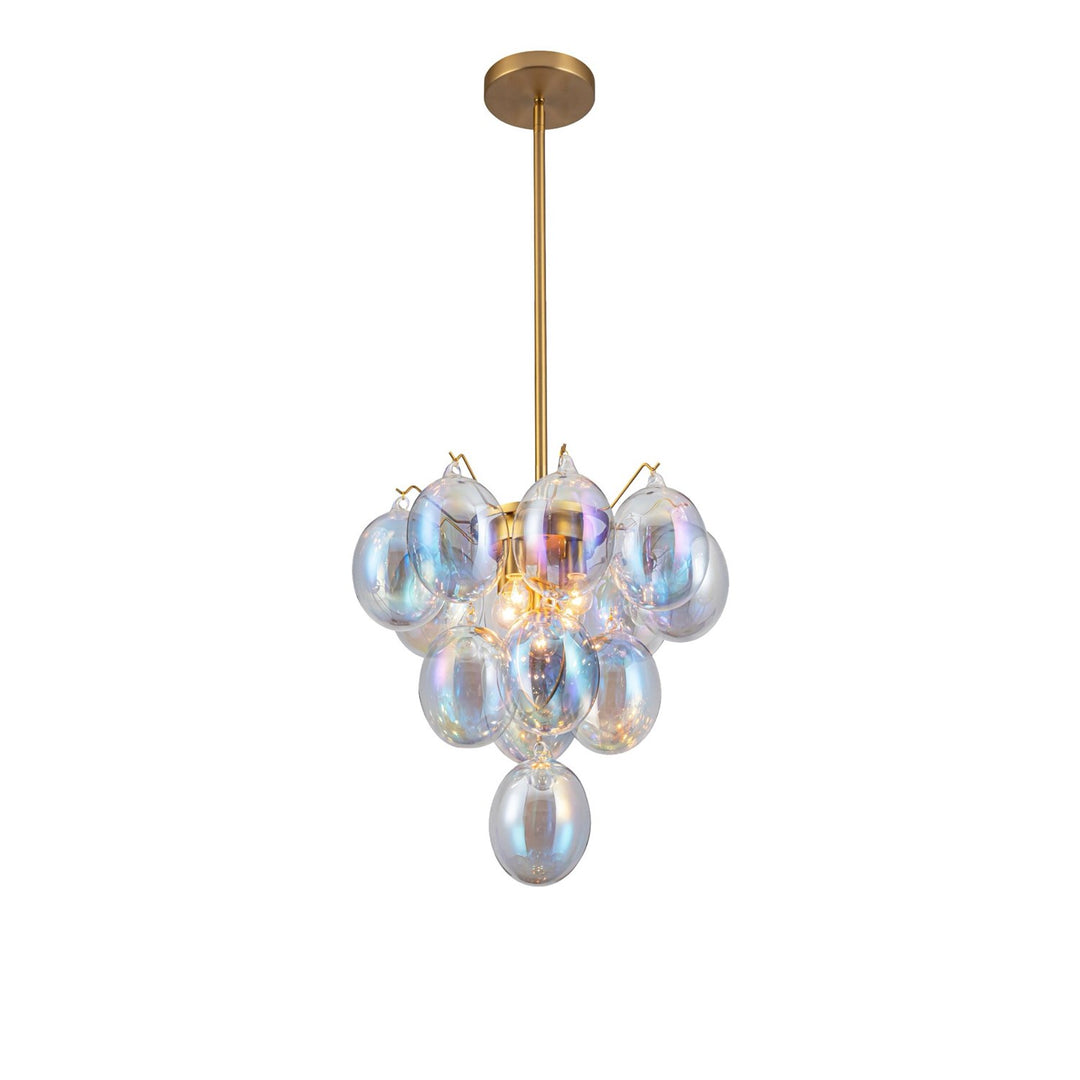 Collection 5-Light Chandelier Iridescent And Brass by Artcraft