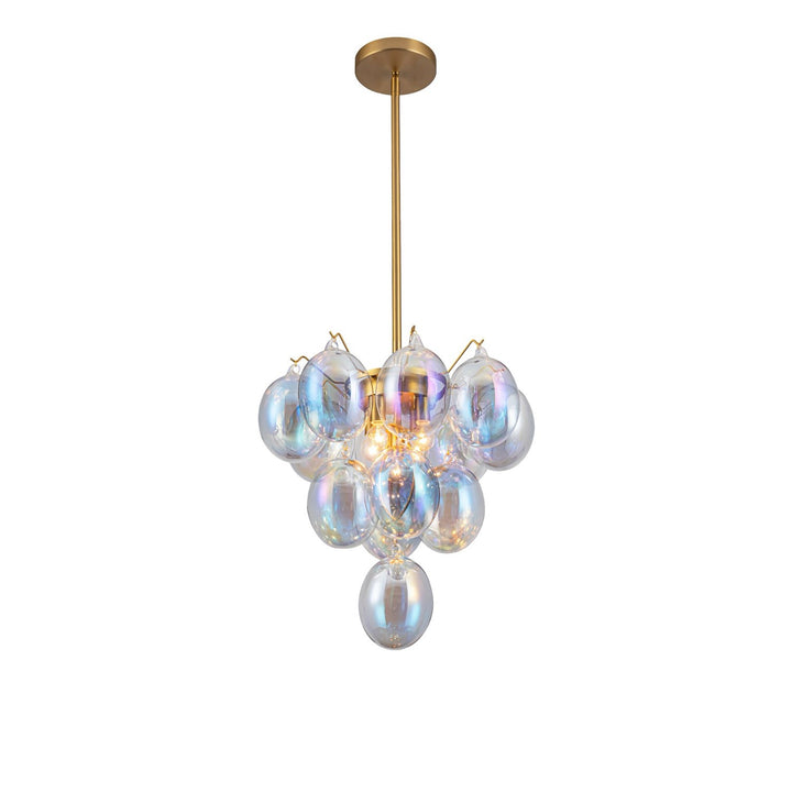 Collection 5-Light Chandelier Iridescent And Brass by Artcraft