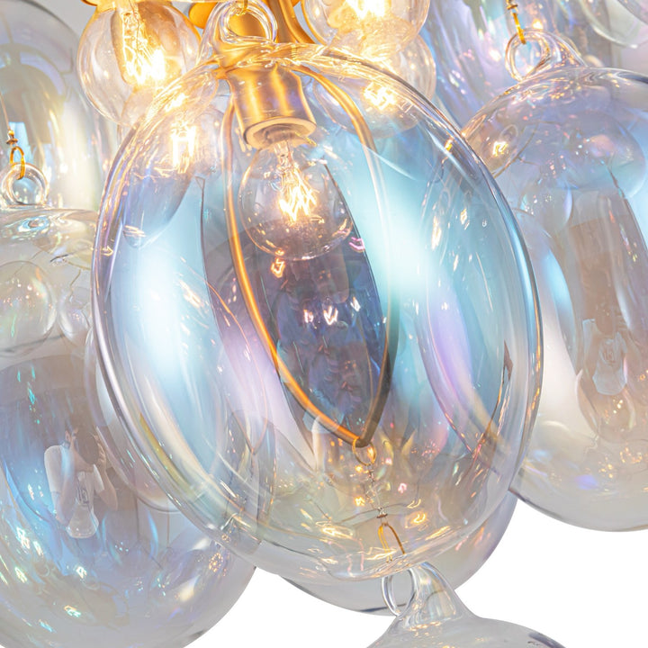 Collection 5-Light Chandelier Iridescent And Brass