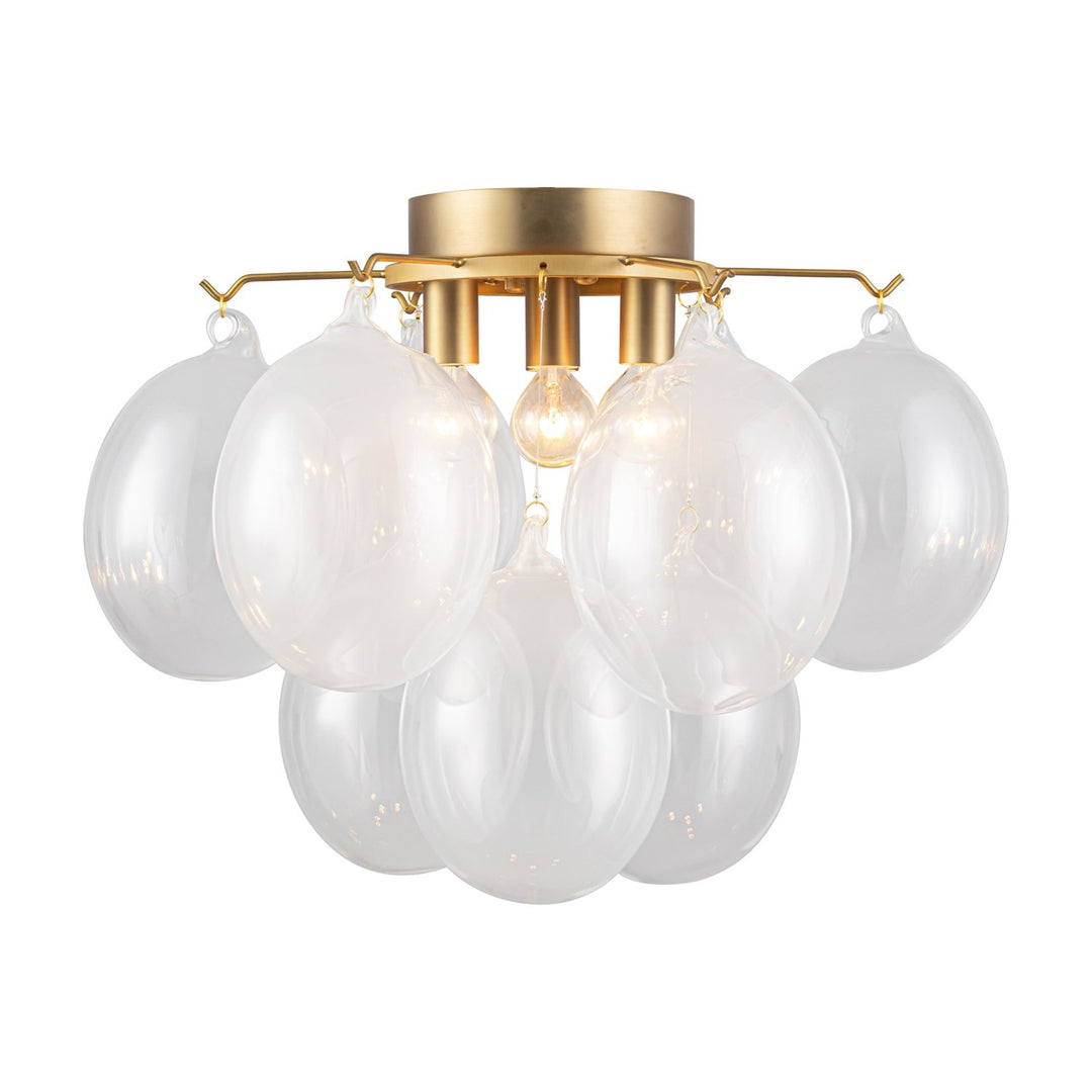 Collection 4-Light Semi-Flush Mount Brass