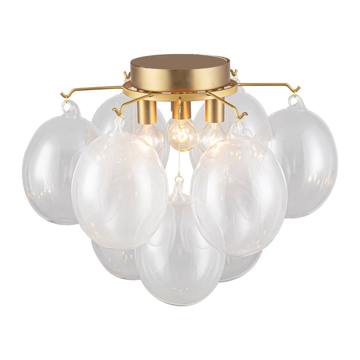 Collection 4-Light Semi-Flush Mount Brass