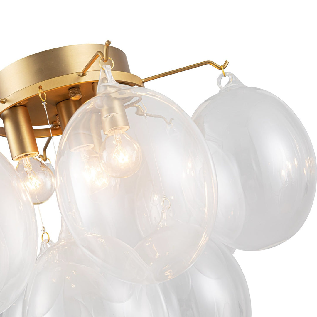 Collection 4-Light Semi-Flush Mount Brass