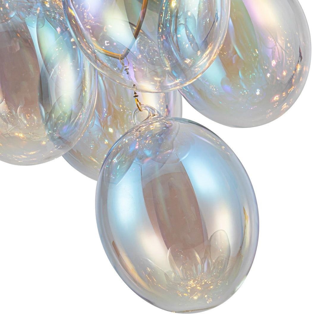 Collection 9-Light Chandelier Iridescent And Brass