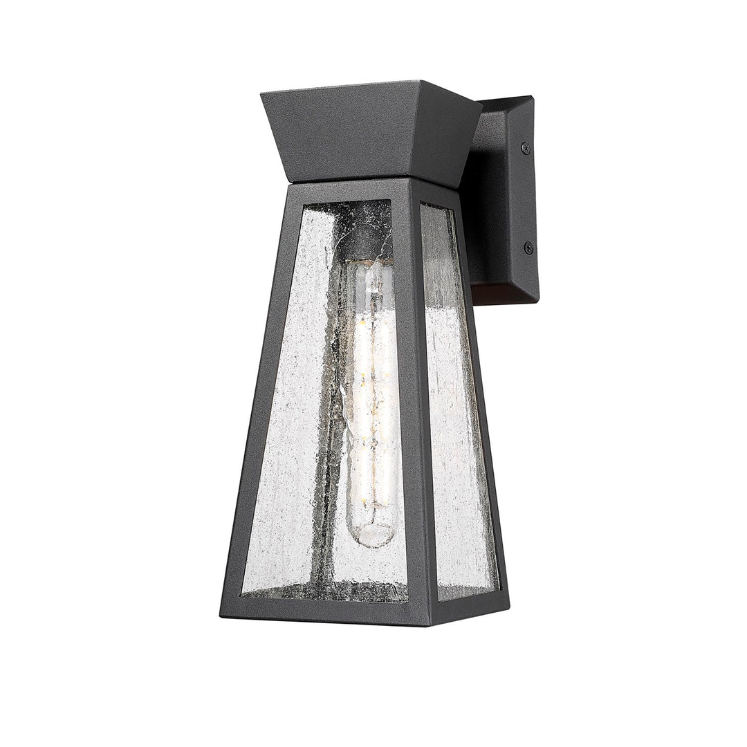Collection 1-Light 12" Outdoor Wall Light Black by Artcraft
