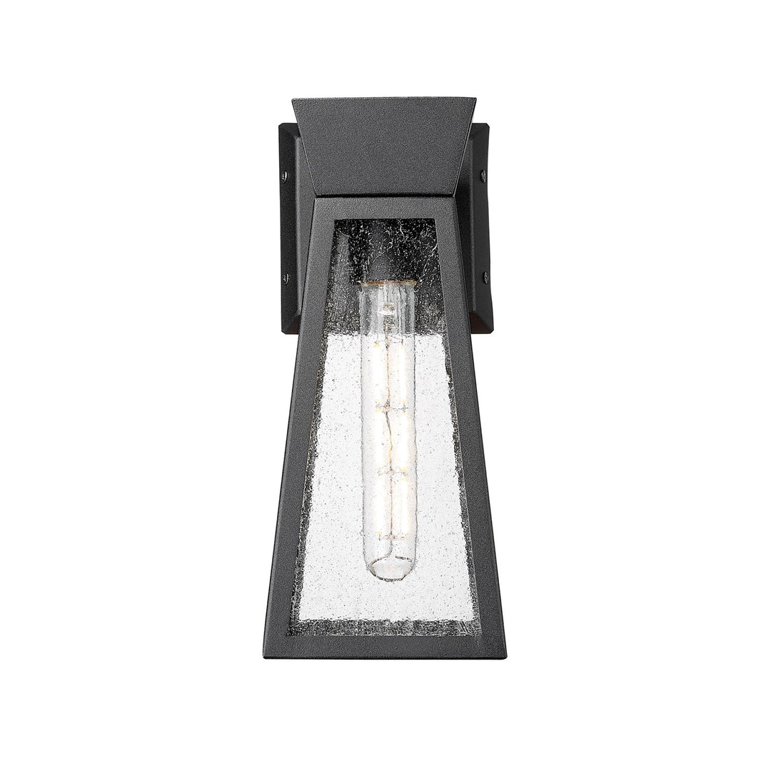 Collection 1-Light 12" Outdoor Wall Light Black