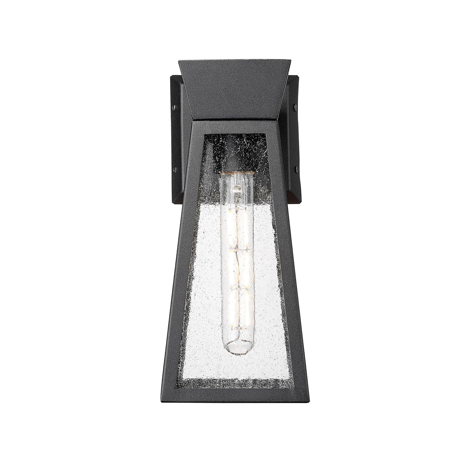 Collection 1-Light 12" Outdoor Wall Light Black