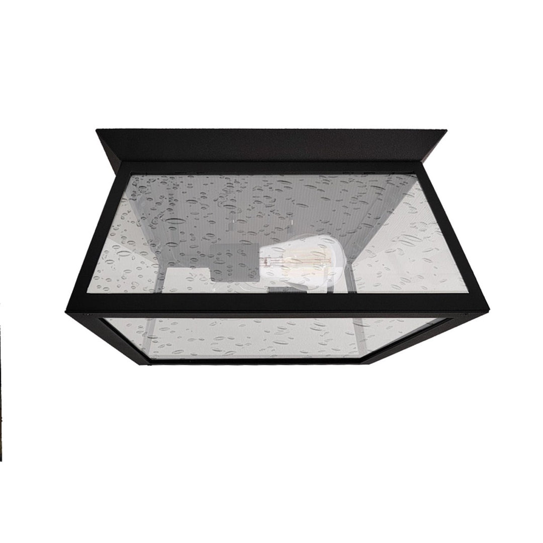 Collection 2-Light Outdoor Flushmount Black by Artcraft