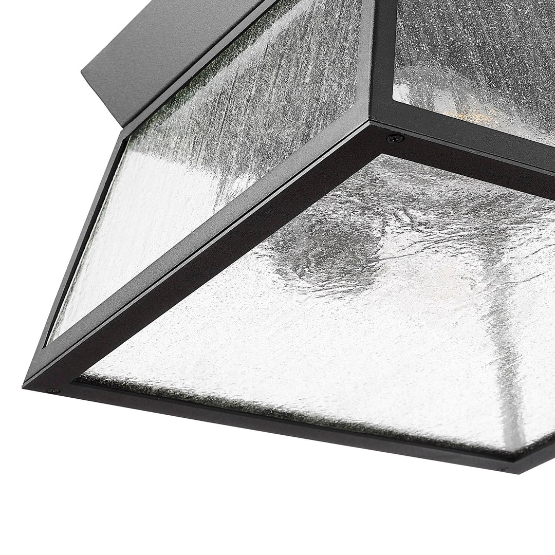 Collection 2-Light Outdoor Flushmount Black