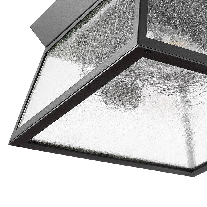 Collection 2-Light Outdoor Flushmount Black