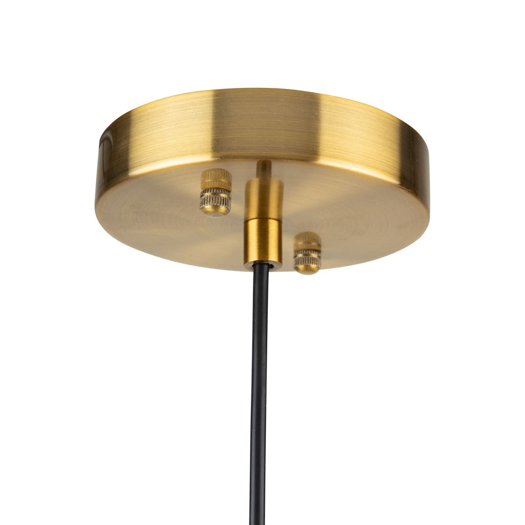 Collection 1-Light Pendant White And Brass