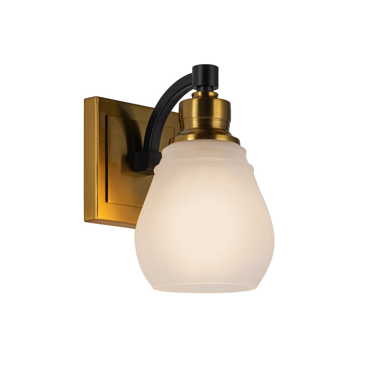 Collection 1-Light Bathroom Brass & Black by Artcraft