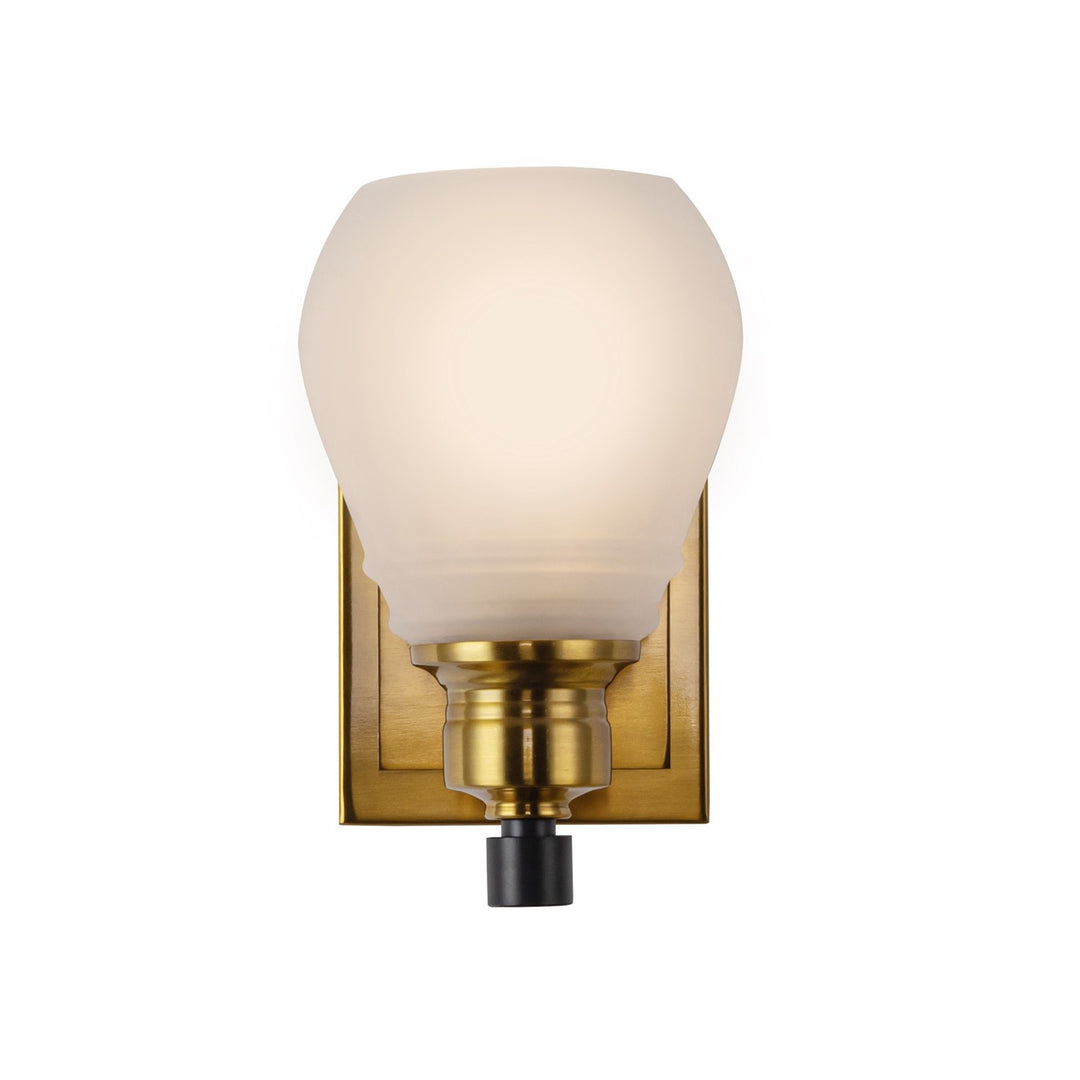 Collection 1-Light Bathroom Brass & Black