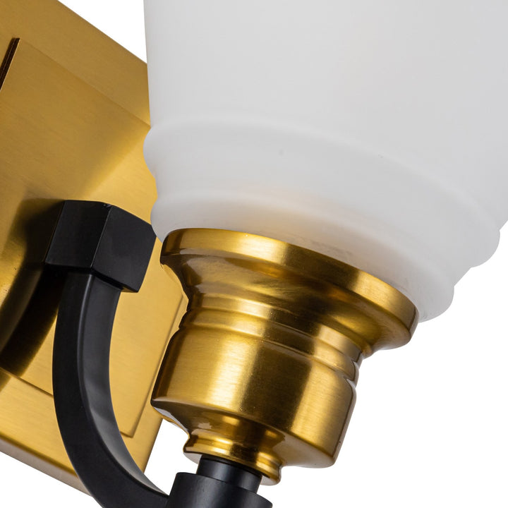 Collection 1-Light Bathroom Brass & Black