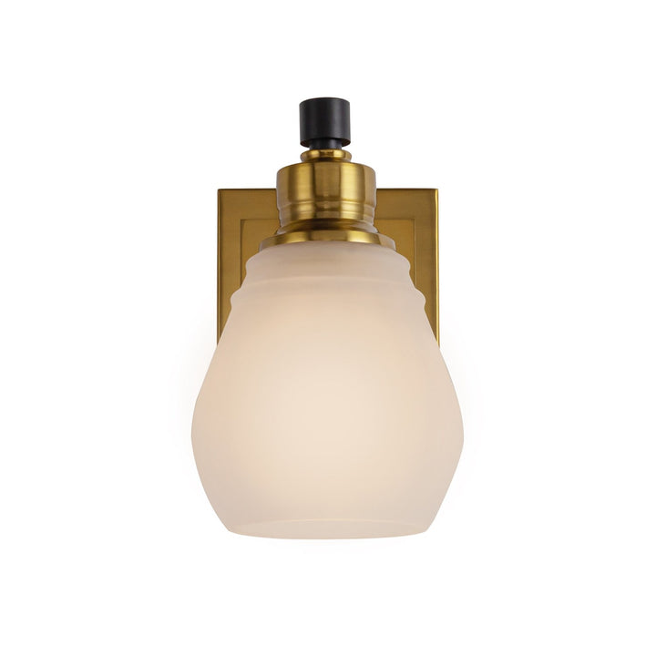 Collection 1-Light Bathroom Brass & Black