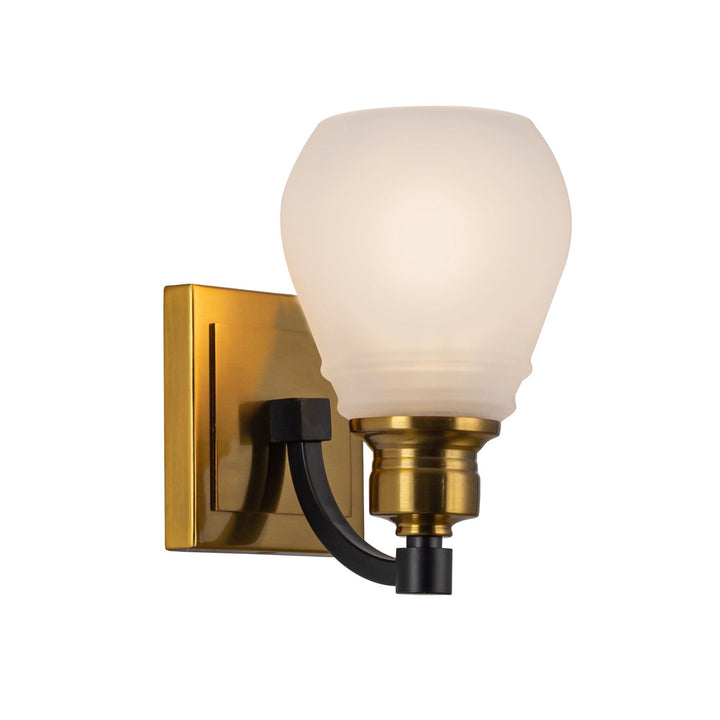 Collection 1-Light Bathroom Brass & Black