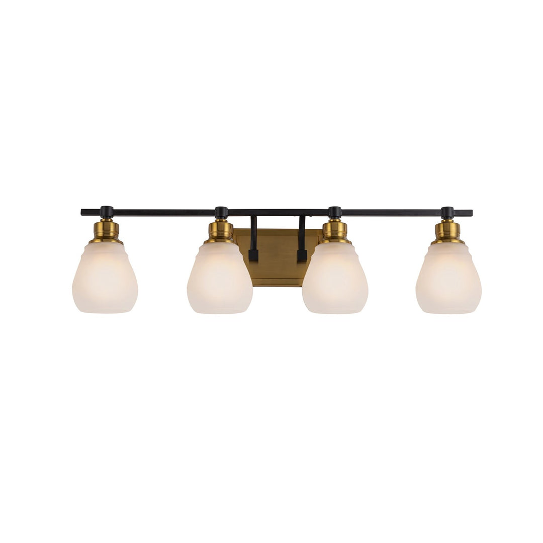 Collection 4-Light Bathroom Brass & Black by Artcraft