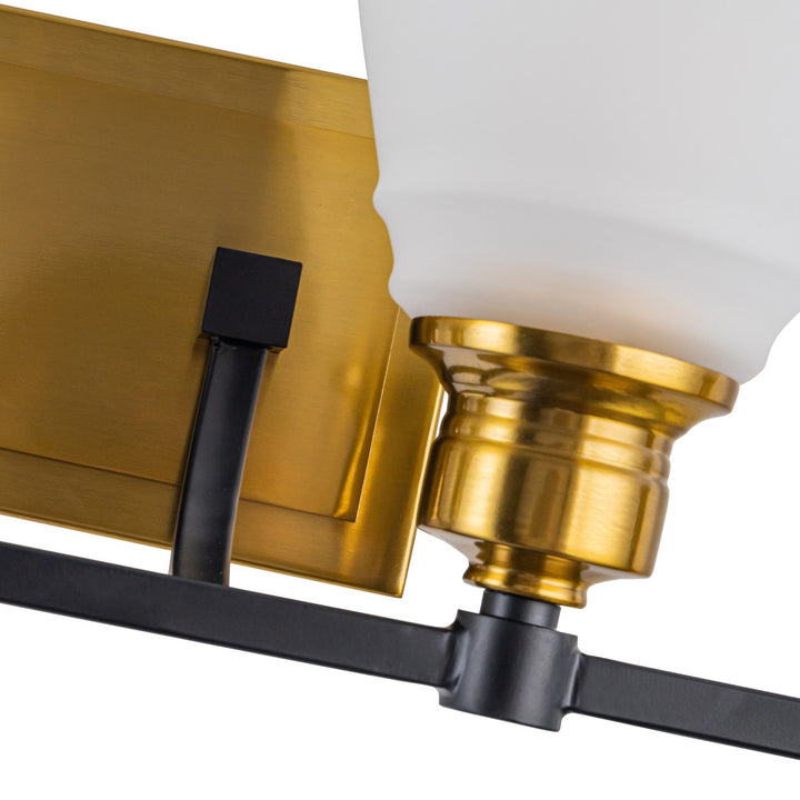 Collection 4-Light Bathroom Brass & Black