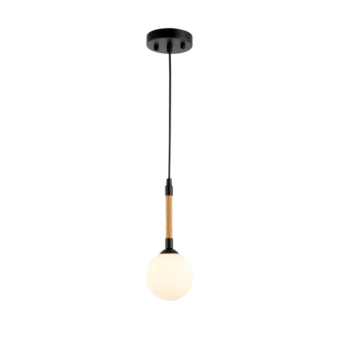 Collection 1-Light Pendant Black by Artcraft