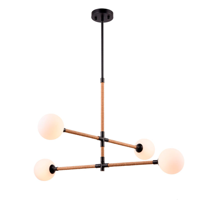 Collection 4-Light Chandelier Black by Artcraft