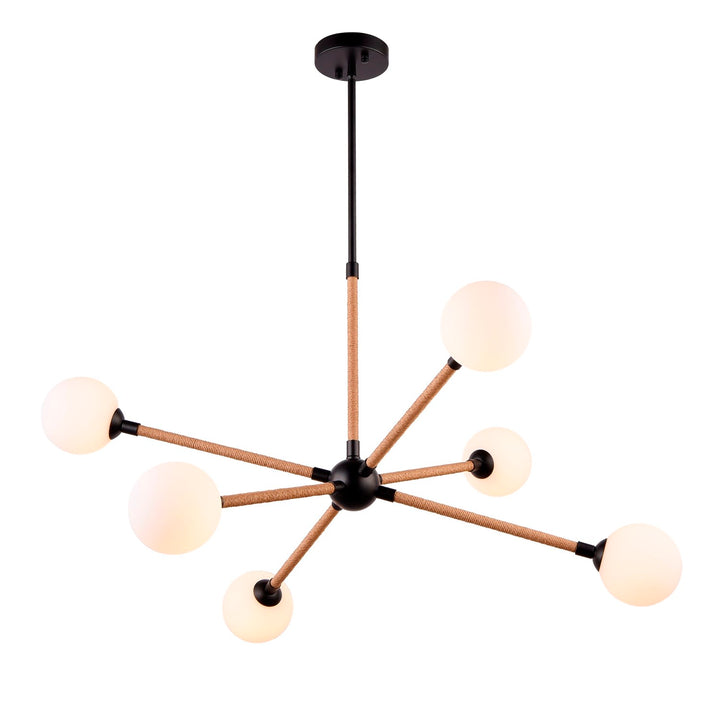 Collection 6-Light Chandelier Black by Artcraft
