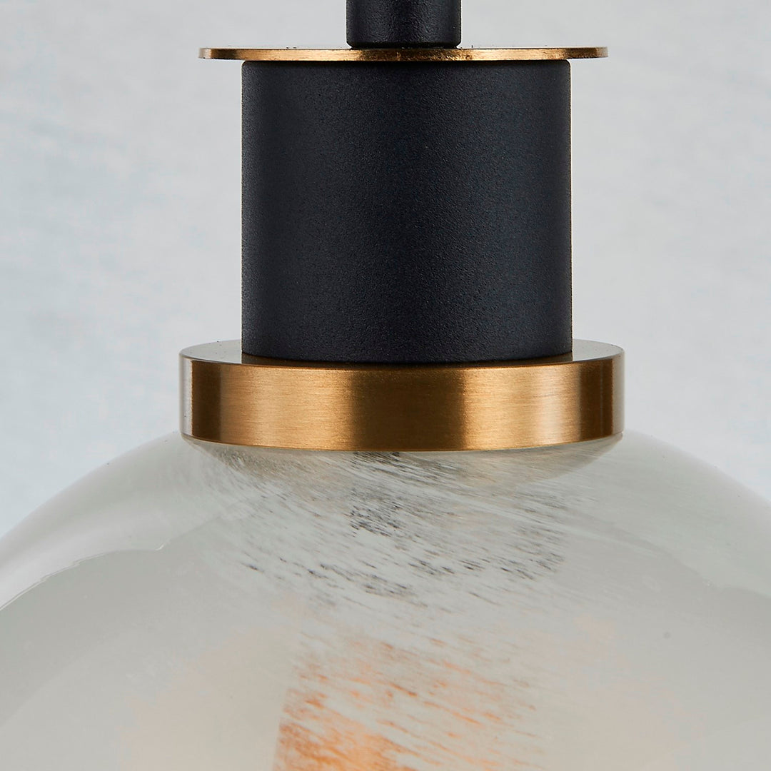 Collection 1-Light Pendant Black And Brushed Brass