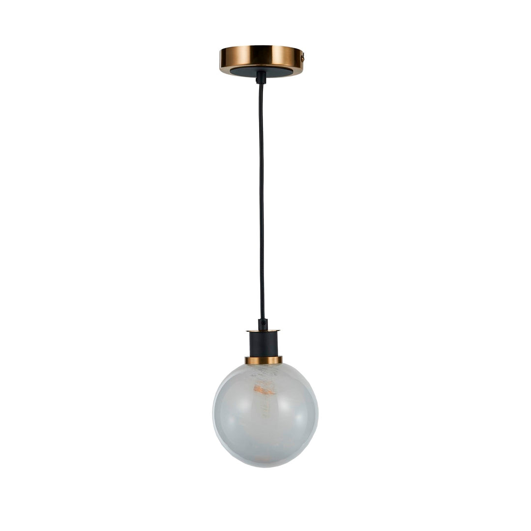 Collection 1-Light Pendant Black And Brushed Brass