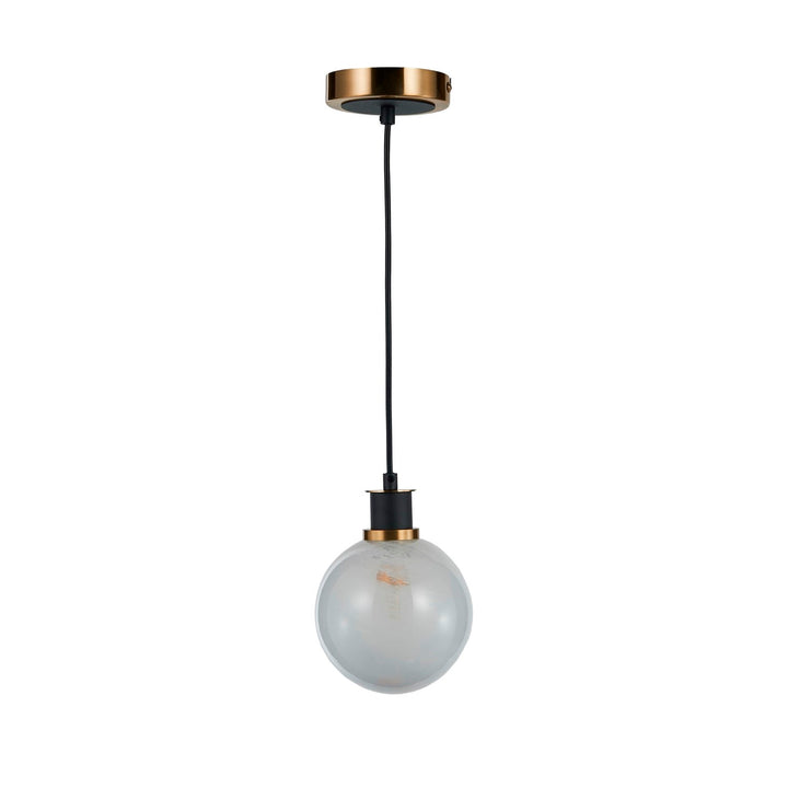 Collection 1-Light Pendant Black And Brushed Brass