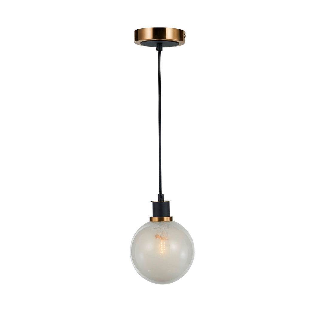Collection 1-Light Pendant Black And Brushed Brass